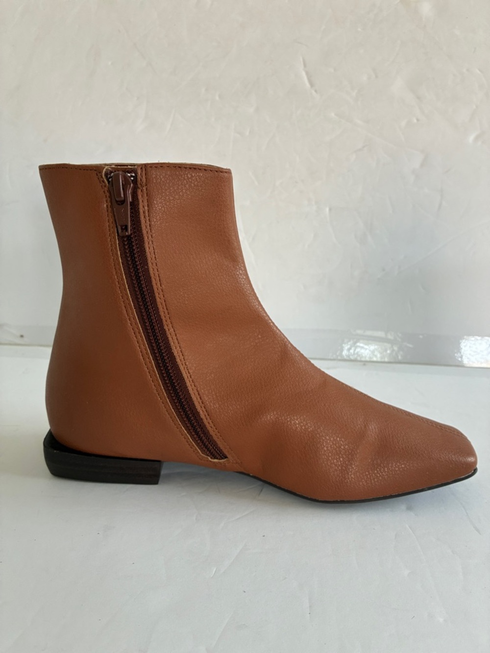 PAOLO Classic Women's Rad Ankle Boot in Cognac Brown Size 4.5 NEW - Picture 4 of 7